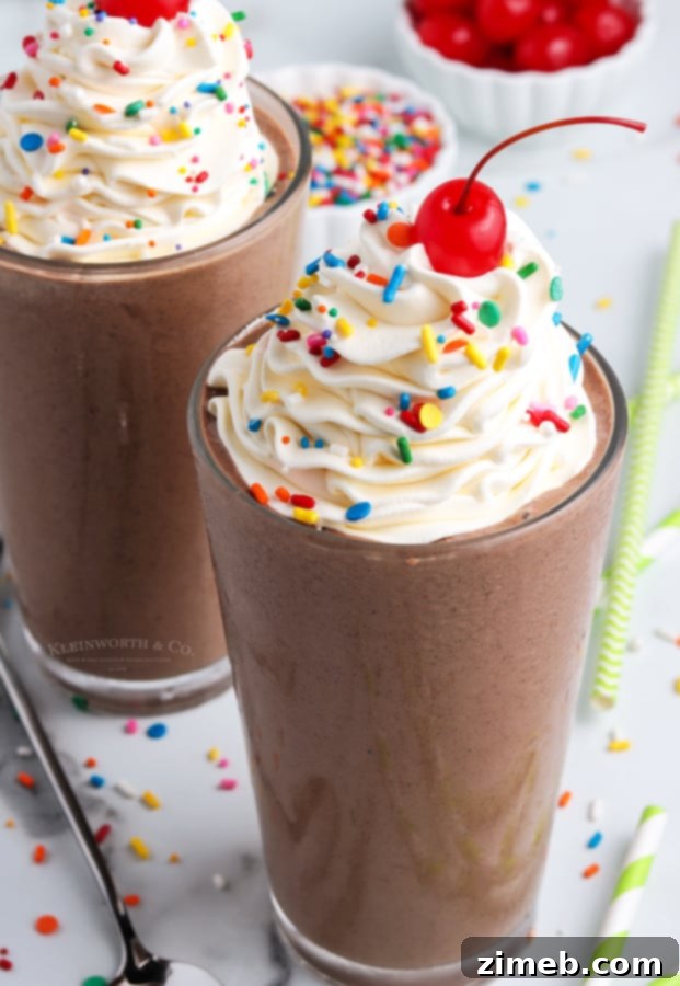 Heavenly Chocolate Milkshake 18 A detailed recipe for a delicious chocolate milkshake, perfect for home preparation.