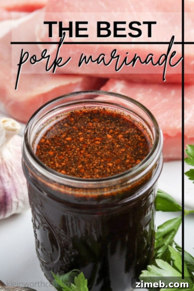 The Best Pork Marinade for a delicious family dinner