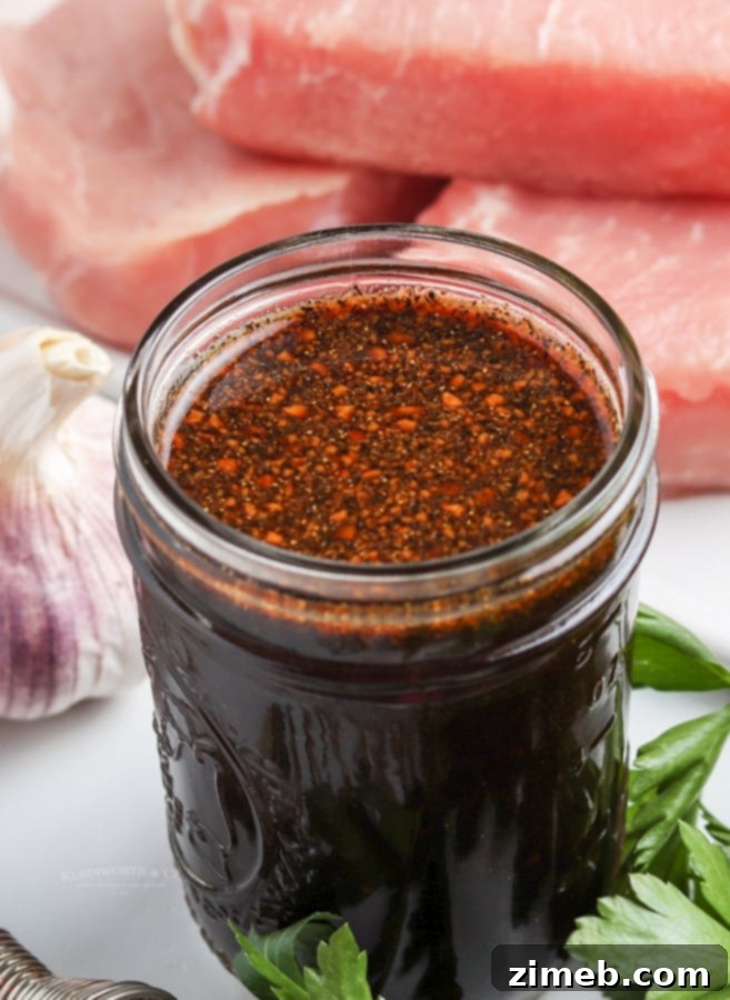 Marinade for tenderloin pork, ensuring juiciness