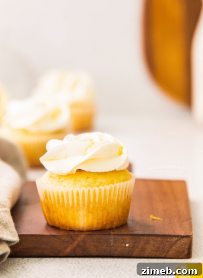 Sunshine Lemon Curd Cupcakes 4 filled lemon cupcake