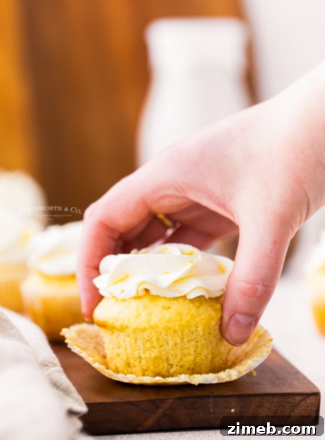 Sunshine Lemon Curd Cupcakes 6 lemon buttercream frosting