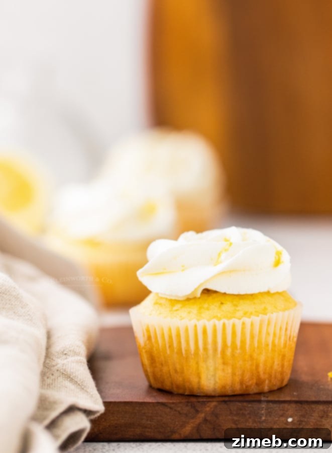 Sunshine Lemon Curd Cupcakes 9 lemon cupcakes with frosting