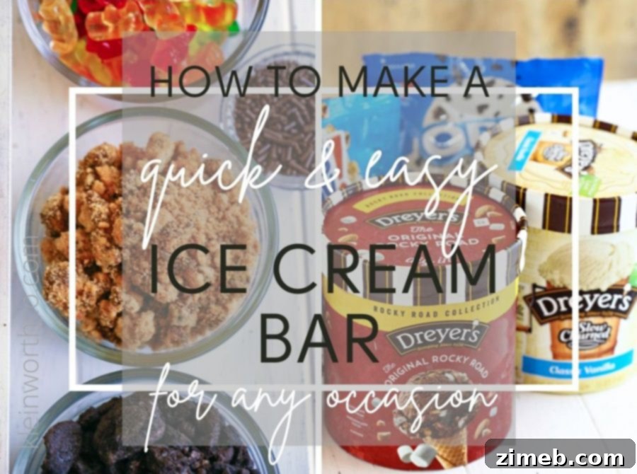 Ice Cream Sundae Bar