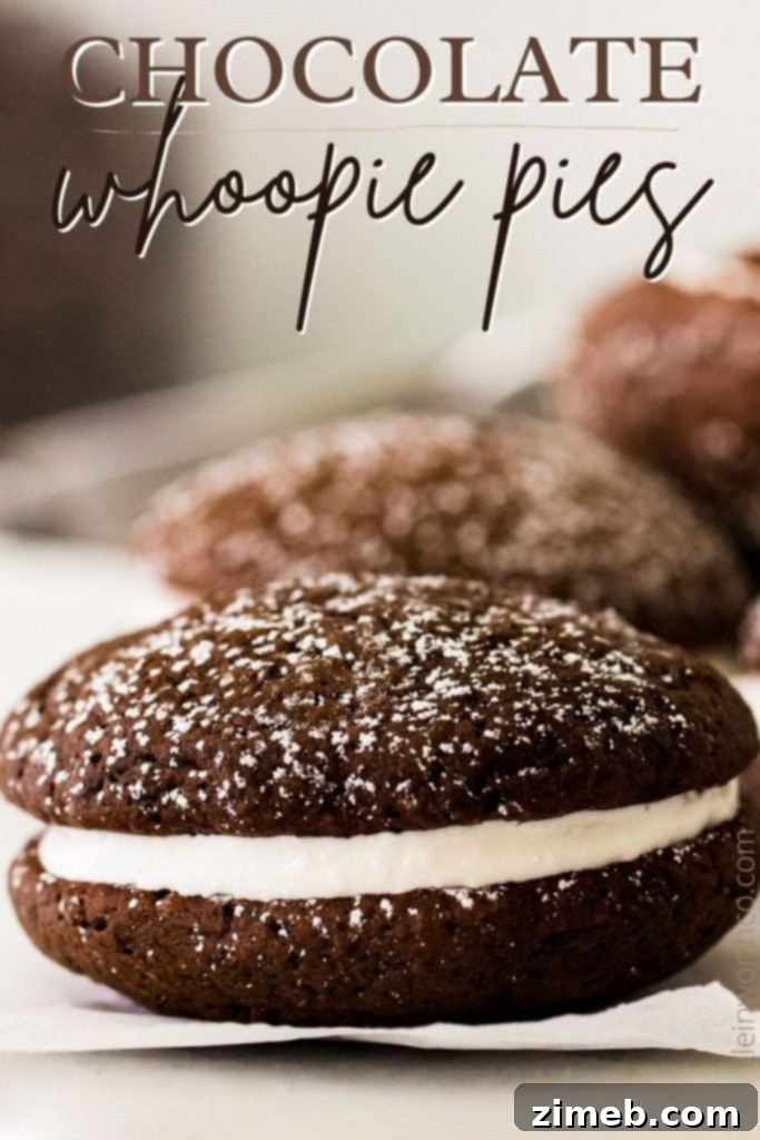 Decadent Whoopie Pie Delights 2 Classic Chocolate Whoopie Pie Recipe with Fluffy Marshmallow Filling