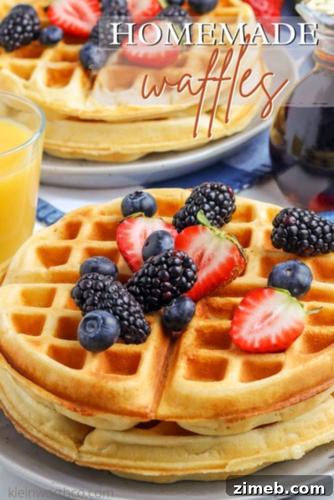 Waffle Perfection at Home 2 Homemade Waffle Recipe