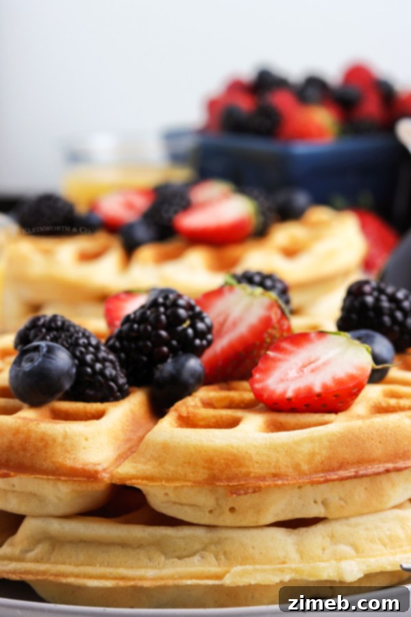 Waffle Perfection at Home 4 Belgian waffles at home