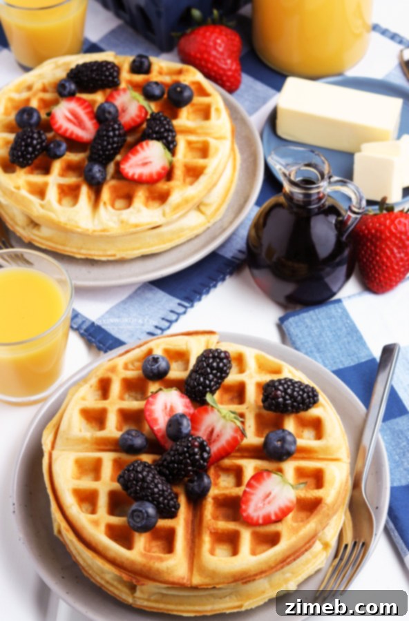 Waffle Perfection at Home 5 breakfast waffles