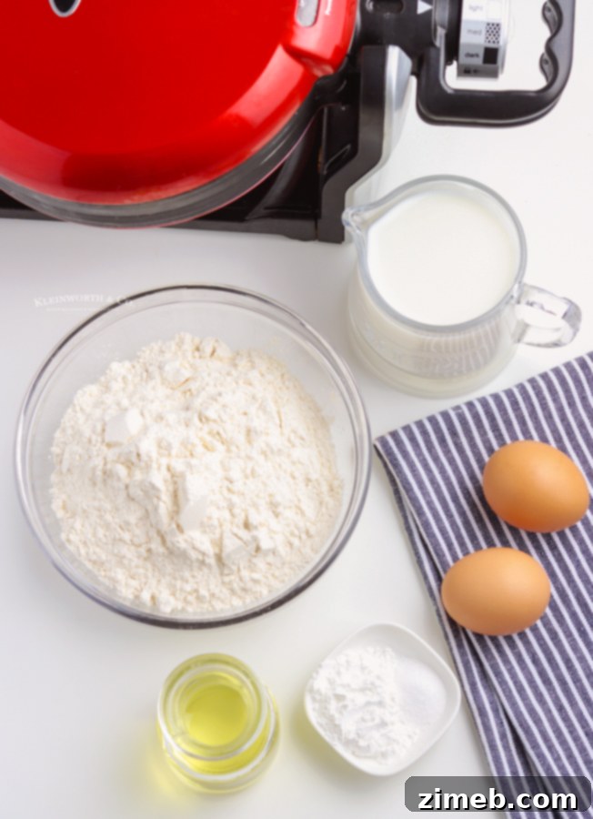 Waffle Perfection at Home 6 ingredients for Homemade Waffles