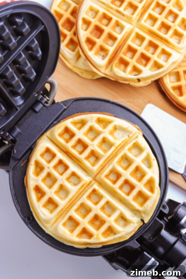 Waffle Perfection at Home 9 cooked waffle on waffle iron