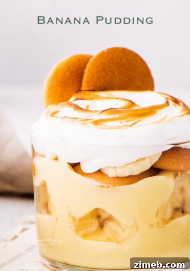 Beautifully presented Banana Pudding Recipe