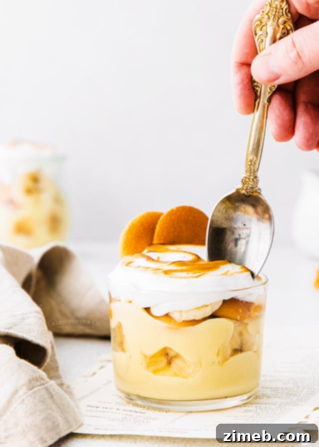 Old fashioned banana pudding recipe with meringue