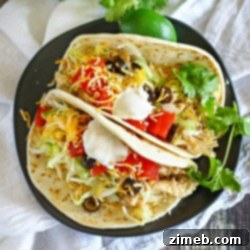 Golden One-Pan Chicken Thighs 17 Crock Pot Chicken Tacos : Easy Family Dinner Ideas