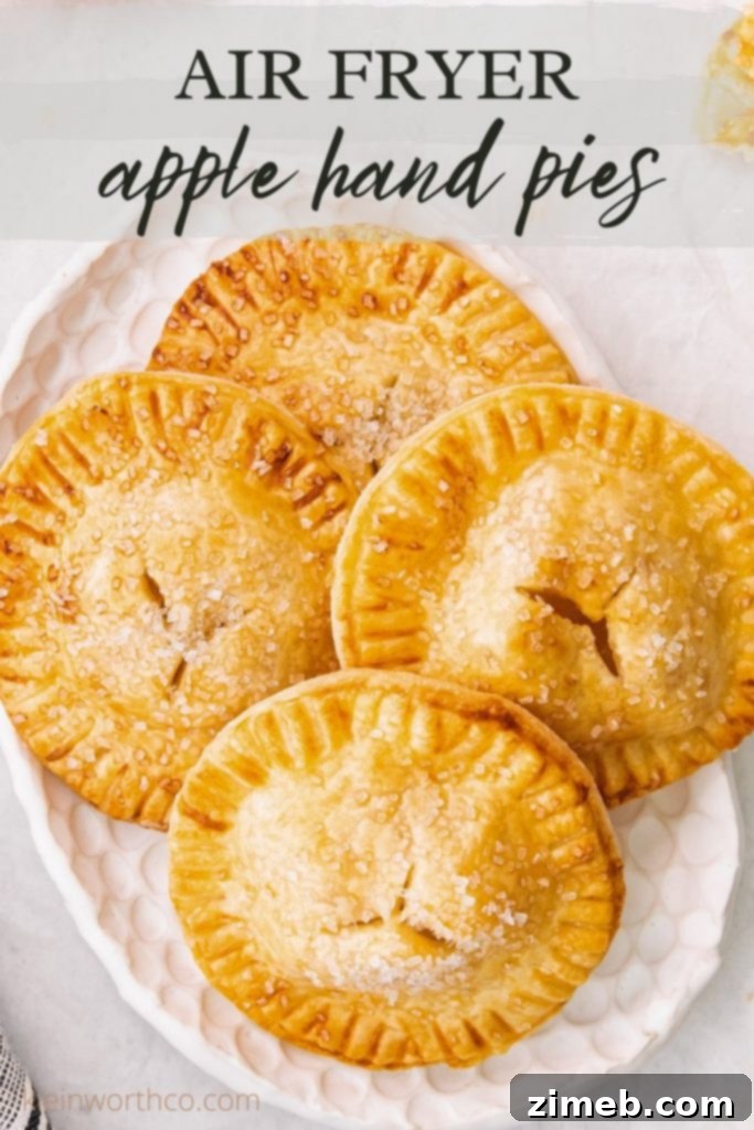 Golden Air Fryer Apple Pockets 2 Air Fryer Apple Hand Pies