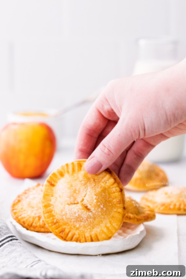 Golden Air Fryer Apple Pockets 11 easy hand pies recipe