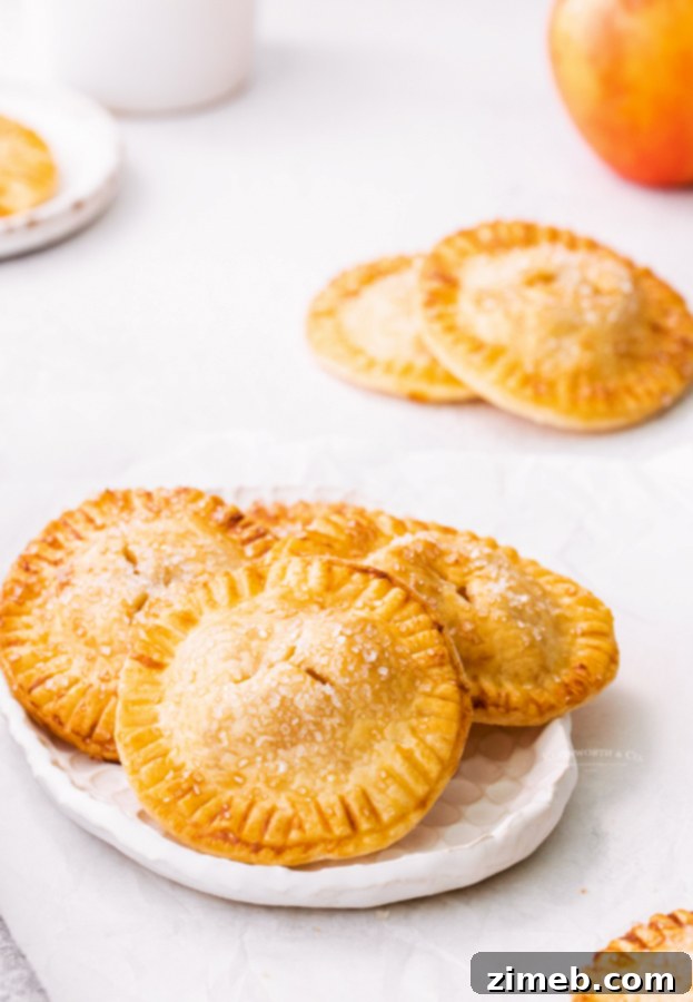 Golden Air Fryer Apple Pockets 23 fall dessert pies
