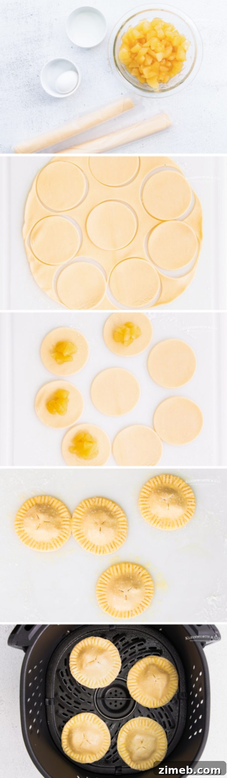 Golden Air Fryer Apple Pockets 6 how to make Air Fryer Apple Hand Pies