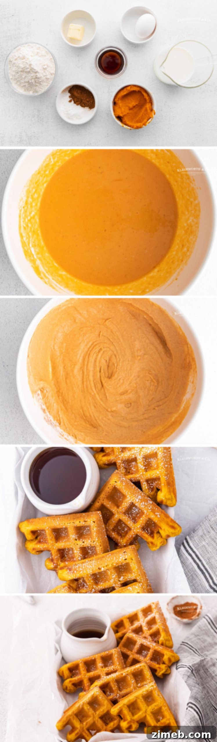 Detailed guide on how to make Pumpkin Waffles from scratch