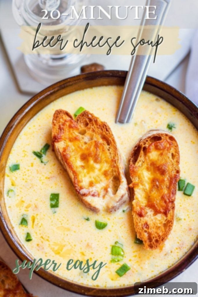 Hearty Beer Cheese Soup 2 Hearty Beer Cheese Soup
