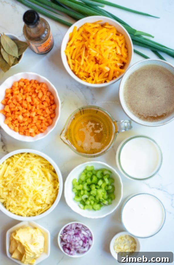 Hearty Beer Cheese Soup 5 Ingredients for Beer Cheese Soup