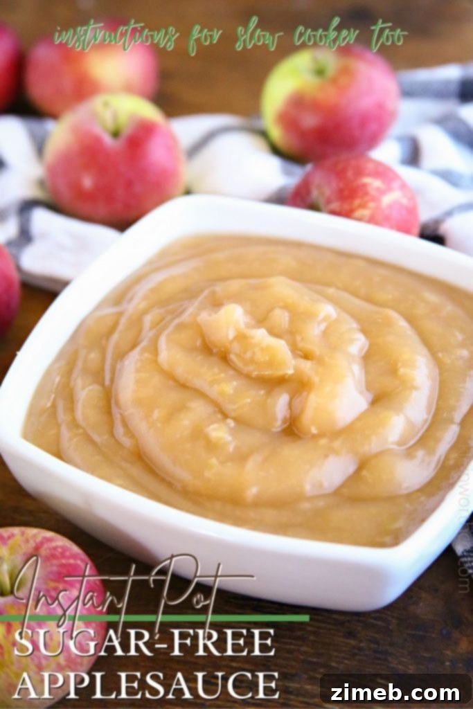 Instant Pot Applesauce ready to serve