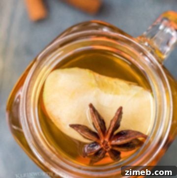Spiced apple cider with alcohol