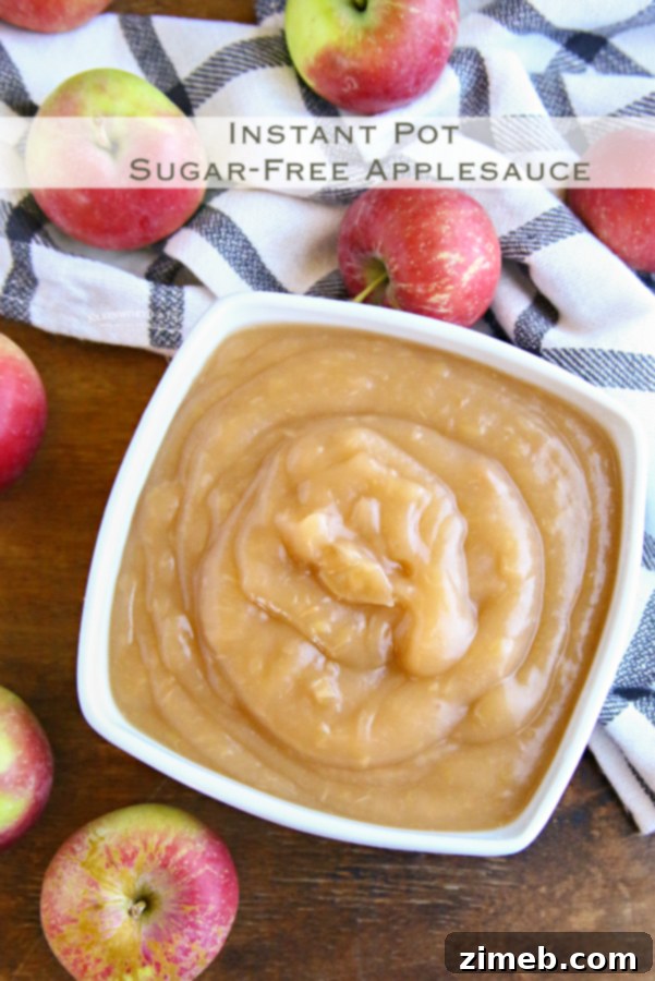 Instant Pot Applesauce ready for serving