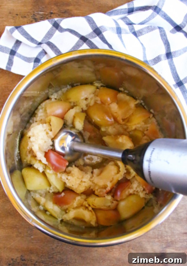Blending applesauce in the Instant Pot