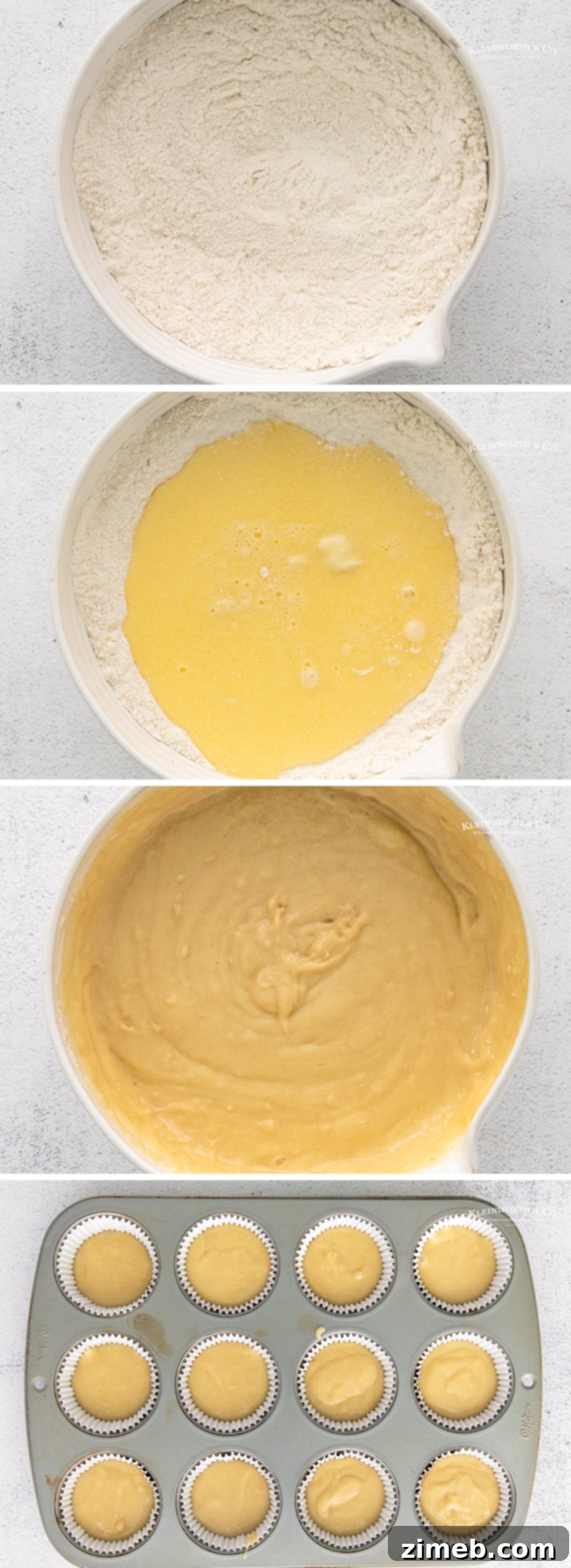 Harvest Harmony Cupcakes 6 Step-by-step assembly of Candy Corn Cupcakes.