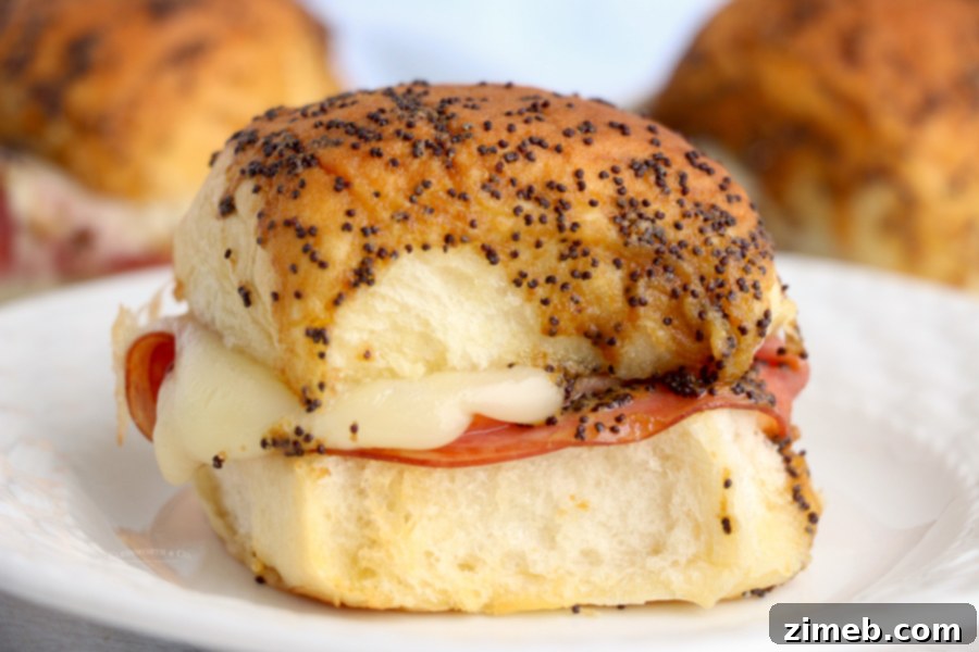 Gooey Air Fryer Ham and Cheese Sliders 11 FAST Ham and Cheese Sliders