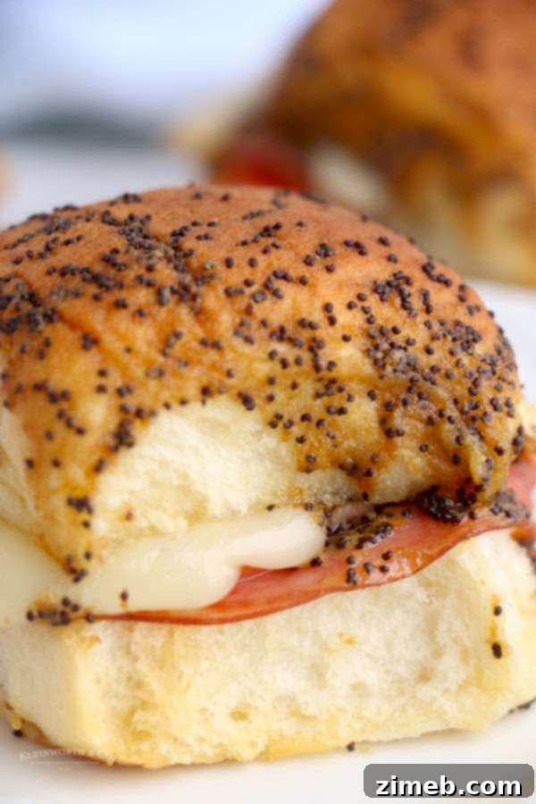 Gooey Air Fryer Ham and Cheese Sliders 22 Game Day Ham and Cheese Sliders