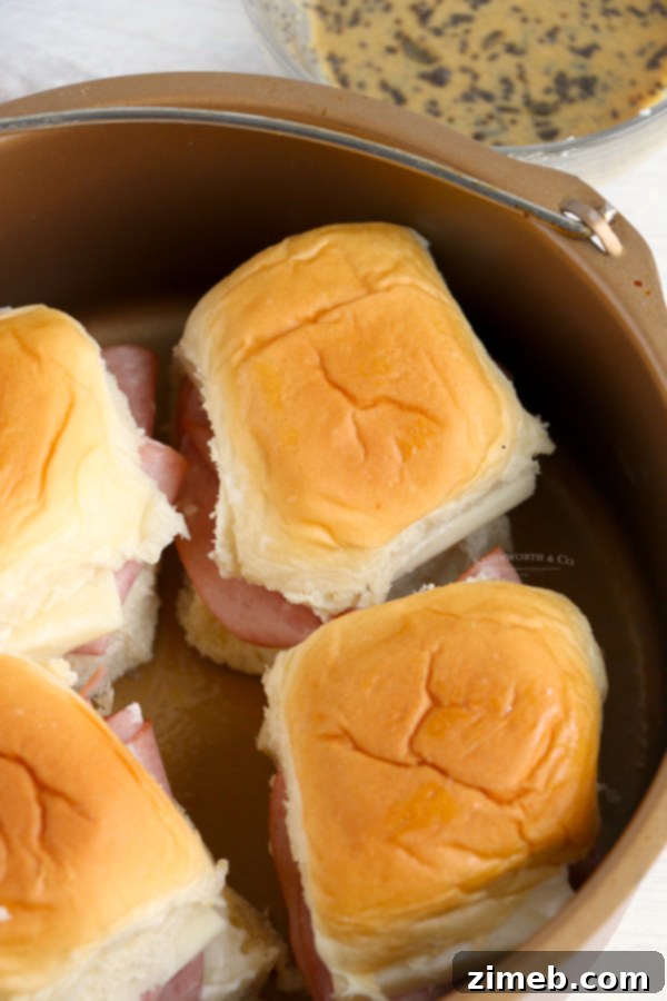Gooey Air Fryer Ham and Cheese Sliders 8 how to make Sliders in the air fryer