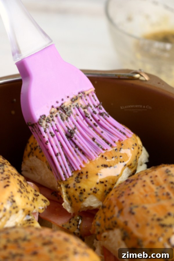Gooey Air Fryer Ham and Cheese Sliders 9 how to make Air Fryer Ham Sliders