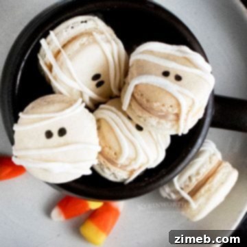 Undead Delights 11 Mummy Macarons for Halloween