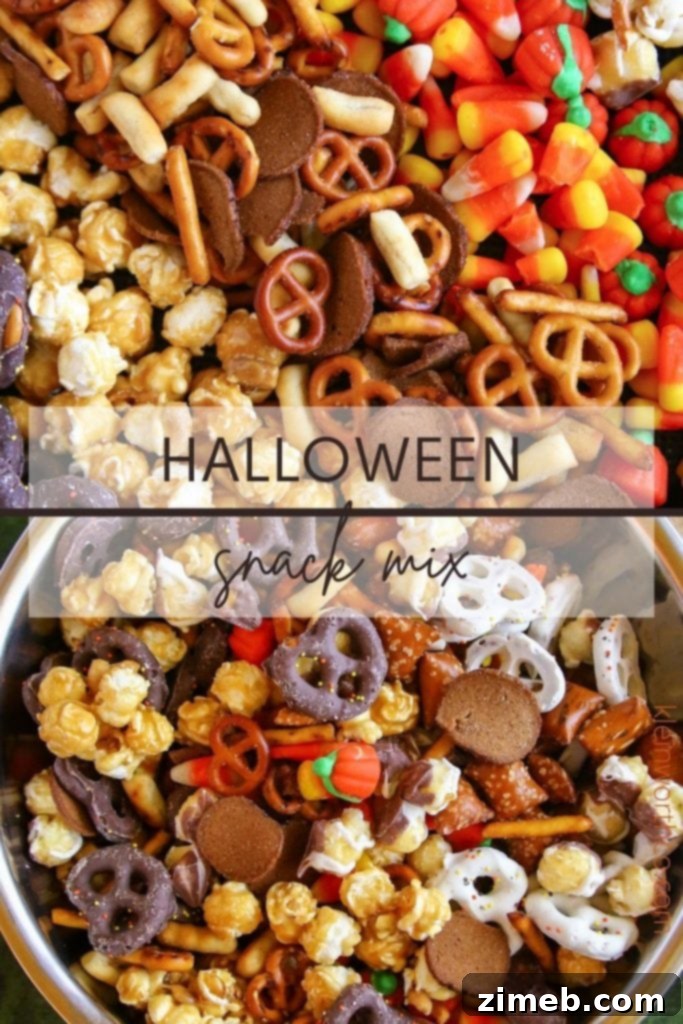 Monster Munch Mix 2 Halloween Snack Mix - A delightful blend of sweet and salty, crunchy and chocolaty treats.