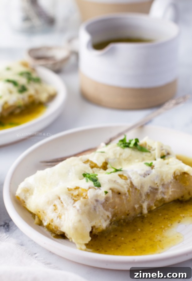 Homemade tomatillo sauce, the key ingredient for verde enchiladas
