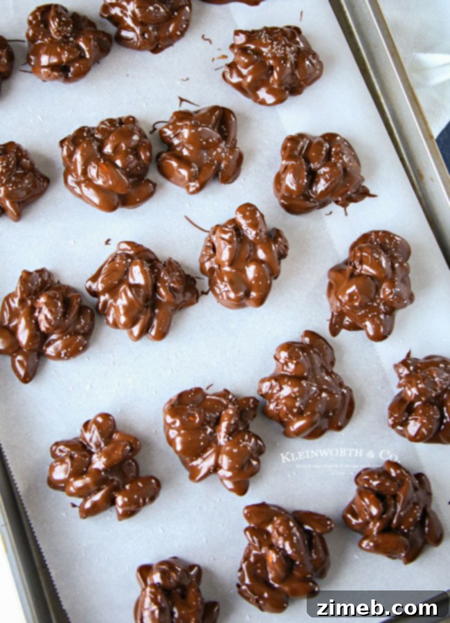 Microwave Chocolate Nut Clusters