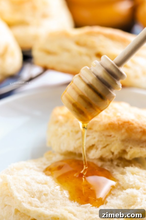 Foolproof Buttermilk Biscuits 23 Biscuits with honey