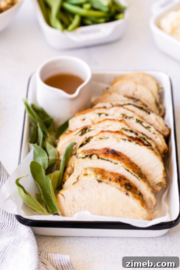 turkey seasoned with butter and herbs