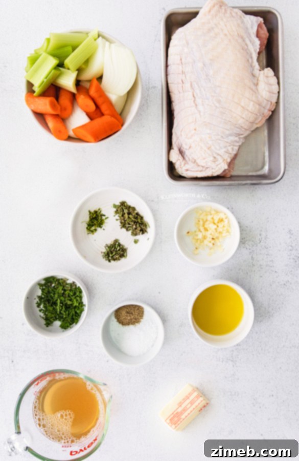 ingredients for Instant Pot Turkey Breast