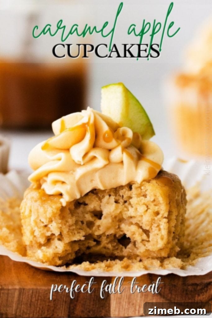 Autumn Apple Caramel Treats 2 Caramel Apple Cupcakes