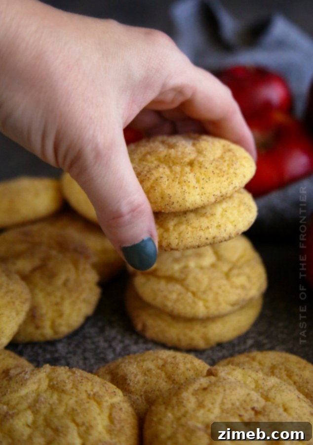 Easy Snickerdoodles cooling on a rack