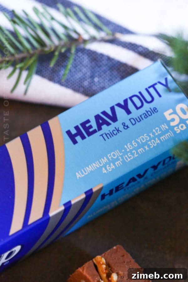 Decadent No-Bake Fudge in Minutes 6 Reynolds Wrap Heavy Duty Foil