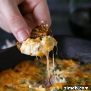 Ham and Cheese Hot Spinach Dip
