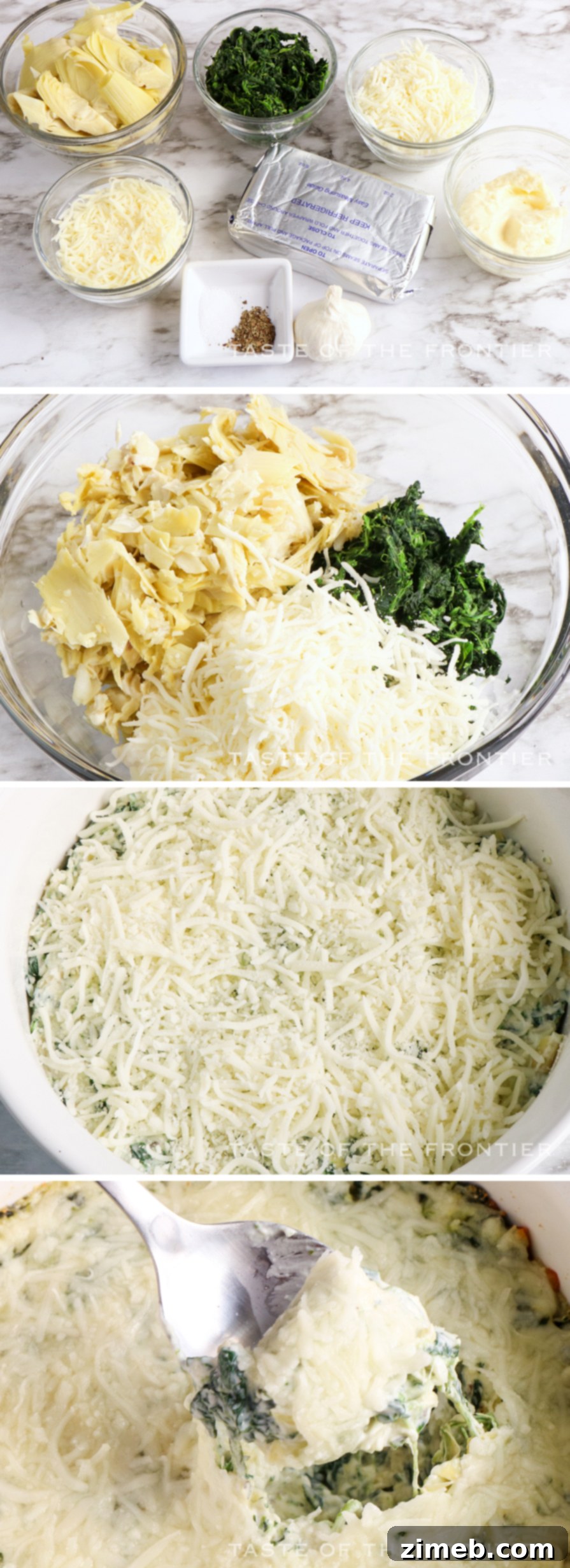 Irresistible Artichoke Spinach Dip 6 how to make Artichoke Spinach Dip