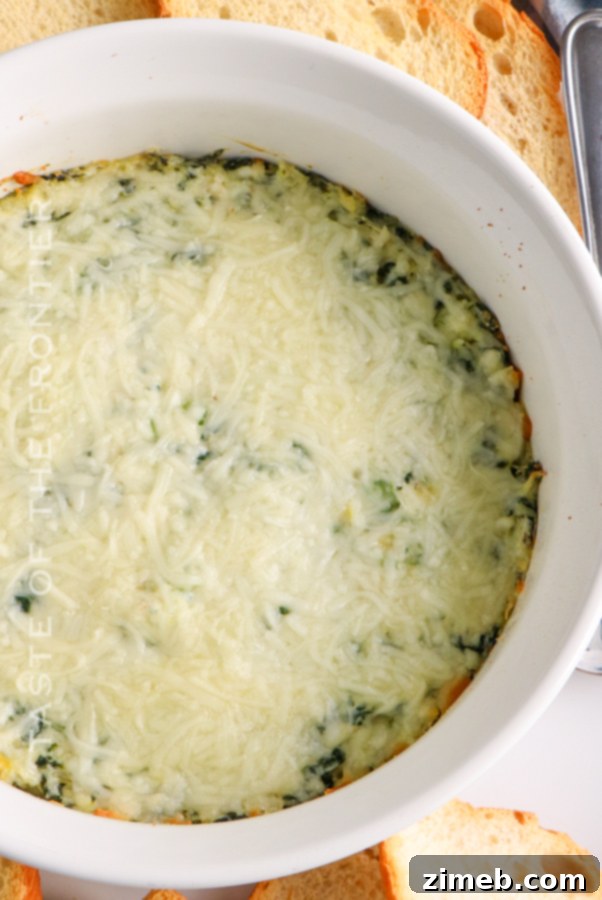 Irresistible Artichoke Spinach Dip 7 cheesy artichoke dip