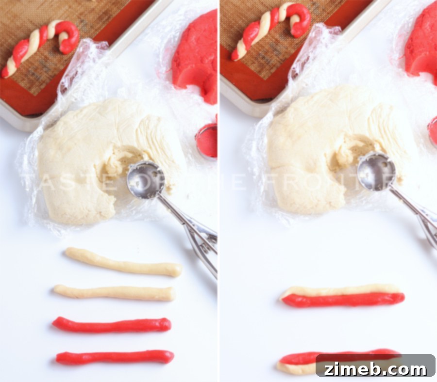 Festive Peppermint Twists 6 Twisting Dough for Candy Cane Cookies