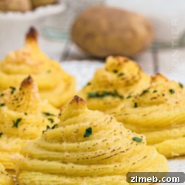 Golden Potato Rosettes 22 Duchess Potatoes