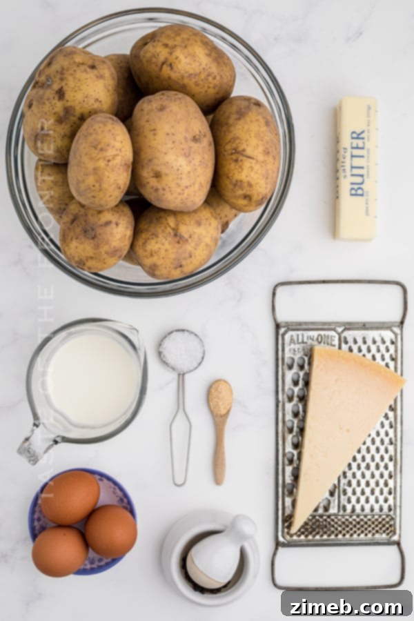 Golden Potato Rosettes 4 ingredients for Duchess Potatoes