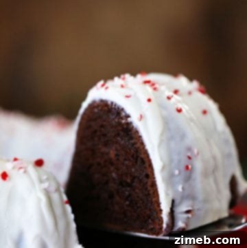 Chocolate Peppermint Bundt Cake with Peppermint Glaze Icing