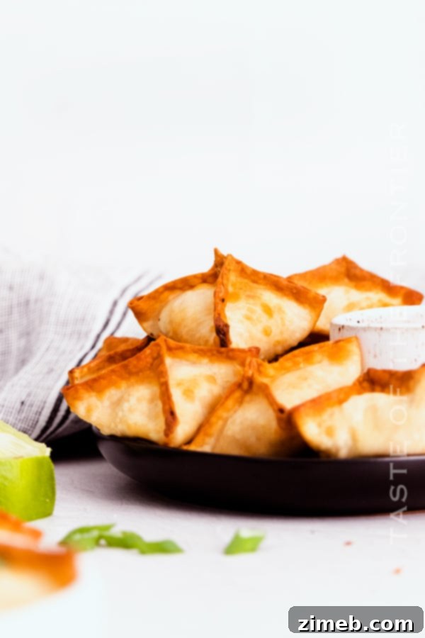 Crispy Air Fryer Crab Rangoon 3 crab rangoon recipe